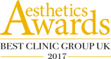 Best Clinic Group UK 2017 aesthetic Award the private clinic 300x160 1