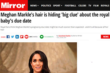 meghan markle hair growth trichology pregnancy hormones hair care