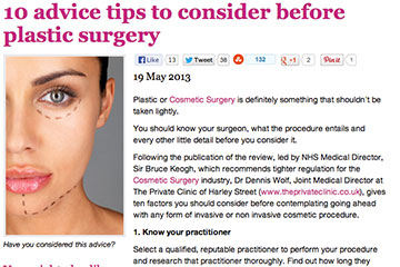 news 10 advice tips to consider before undergoing plastic surgery the private clinic