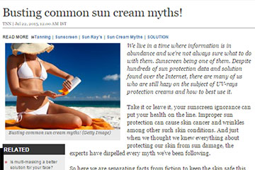 news busting common sun cream myths the private clinic