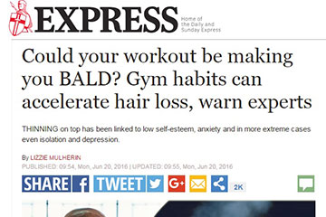 news could your workout be making you bald the private clinic 1