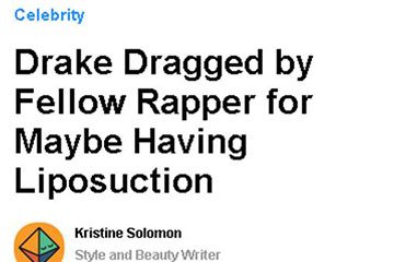 news drake dragged by fellow rapper for maybe having liposuction the private clinic