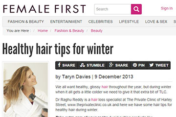 news healthy hair tips for winter the private clinic