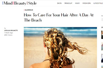 news how to care for your hair after a day at the beach