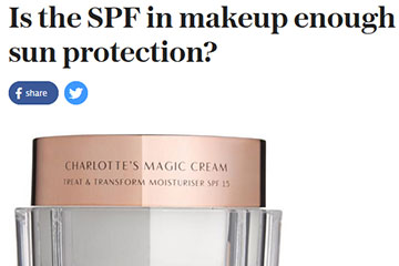 news is the SPF in makeup enough sun protection the private clinic