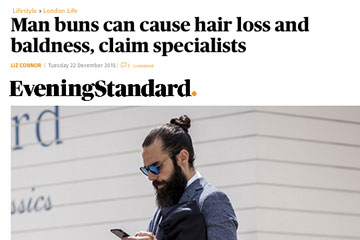 news man buns can cause hair loss and baldness claim specialists the private clinic