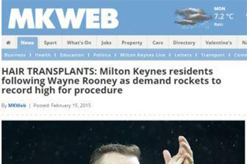 news milton keynes residents following wayne rooney as demand rockets to record high for procedure the private clinic