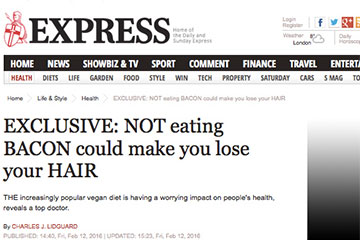 news not eating bacon could make you lose your hair the private clinic