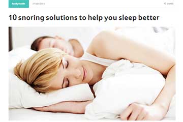 news snoring solutions to help you sleep better the private clinic