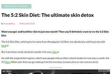 news the 5 2 skin diet the ultimate skin detox the private clinic