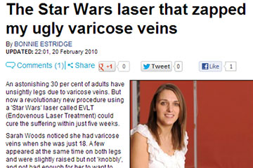 news the star wars laser that zapped my ugly varicose veins the private clinic