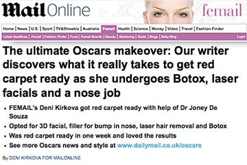 news the ultimate oscars makeover the private clinic