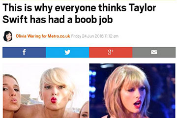news this is why everyone thinks taylor swift has had a boob job the private clinic