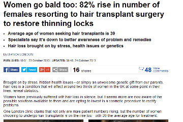 news women go bald too the private clinic