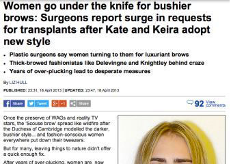 news women go under the knife for bushier brows the private clinic