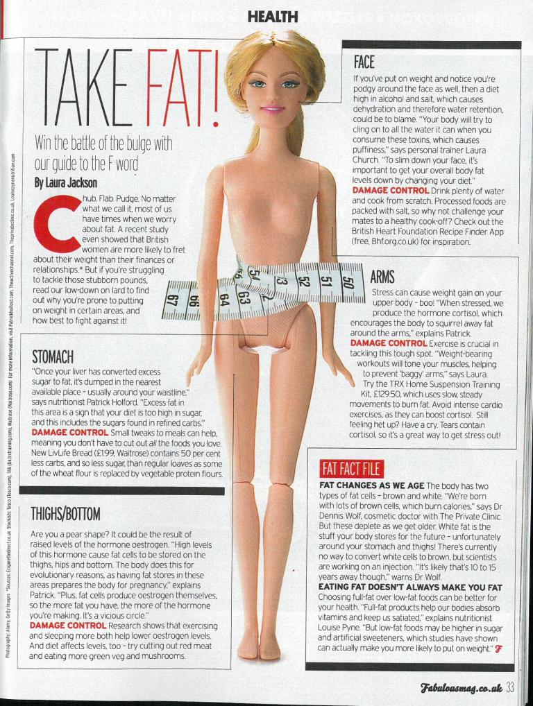 Fabulous magazine 22 09 13 Dr Dennis Wolf talks to The Sun about Fat